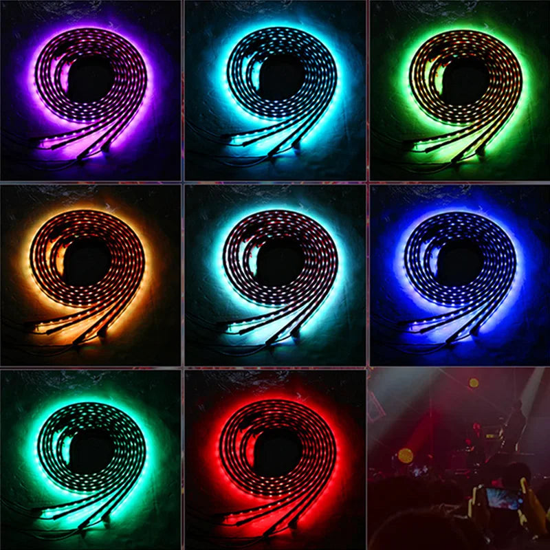Kit Bande LED Néon Sous Carrosserie – 8 Couleurs d’Ambiance