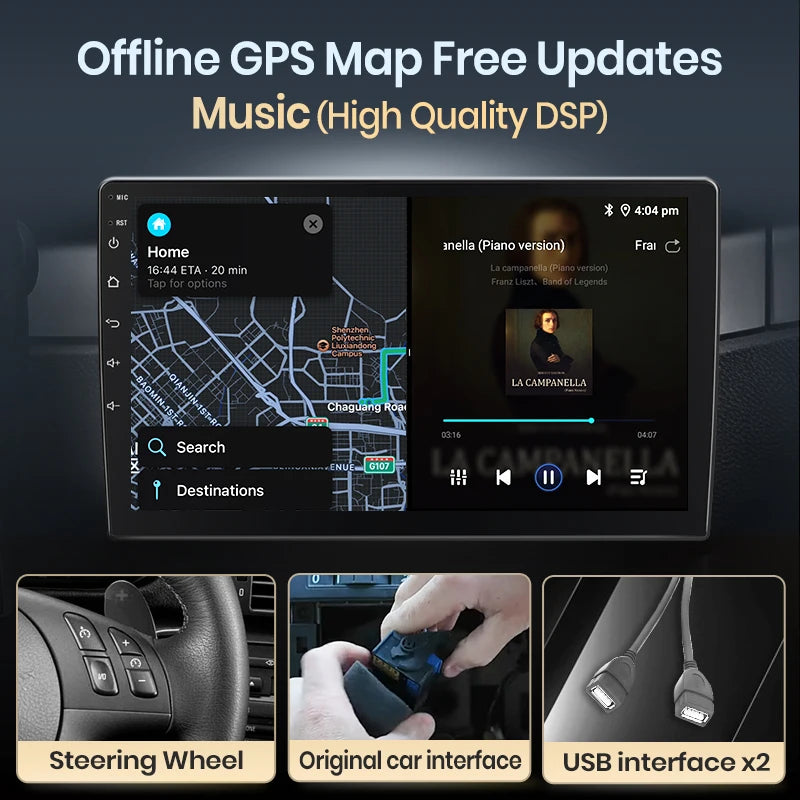 Junsun Apple/Android pour Peugeot 2008 208 2012-2018