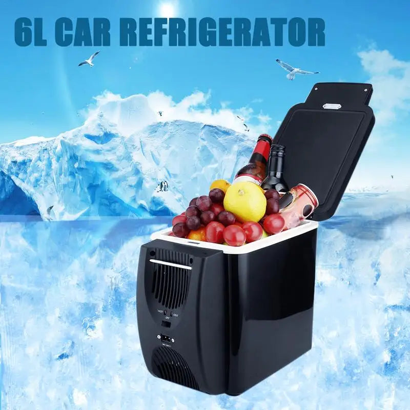Réfrigérateur Auto 6L 12V – Mini Glacière Chauffante & Réfrigérante Portable