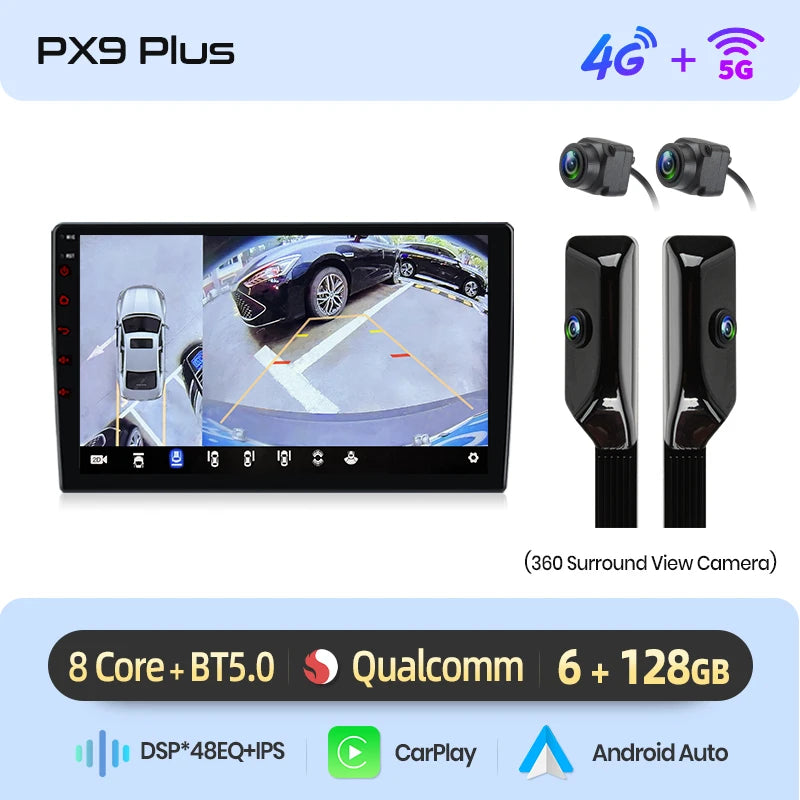 Autoradio AWESAFE Android pour Peugeot 107 / Citroën C1 / Toyota Aygo (2005–2014) – CarPlay Sans Fil & GPS