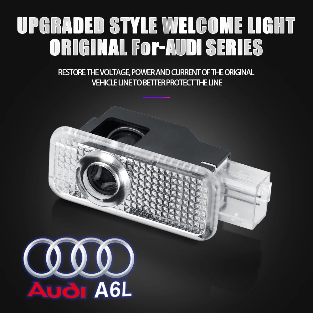 Projecteurs LED de Porte HD pour Audi A3, A4, A5, A6, Q3, Q5, Q7, S & RS
