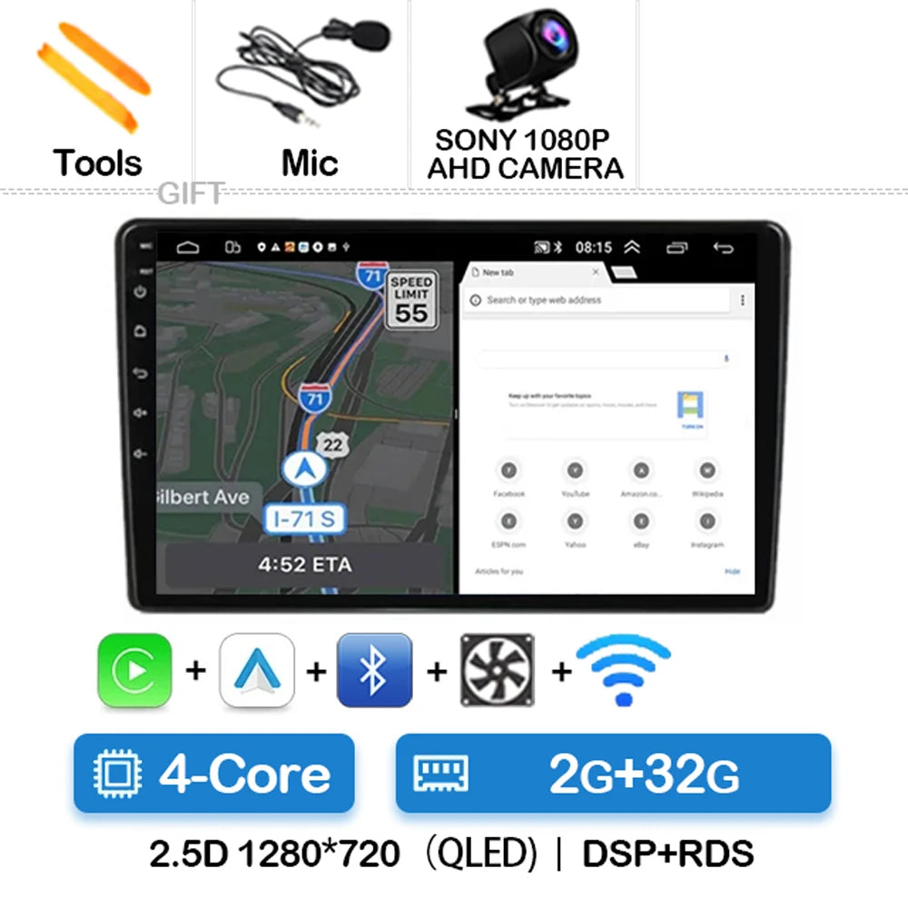 Autoradio Android 15 pour Peugeot 208(2013–2017)