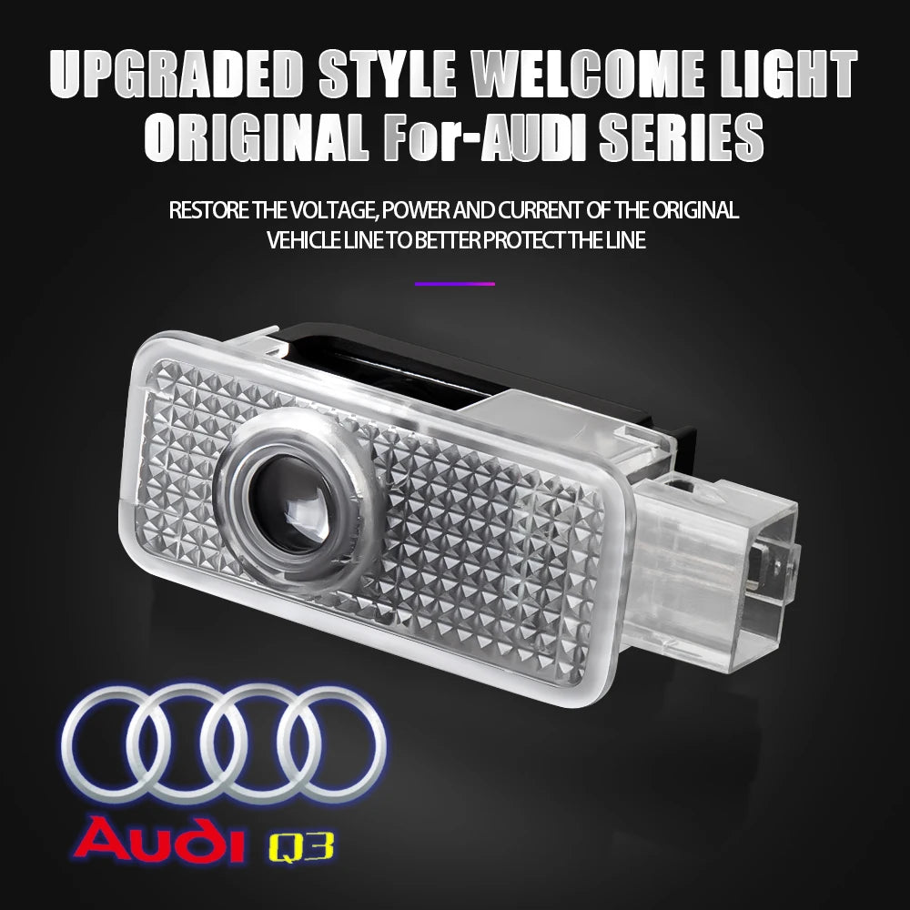 Projecteurs LED de Porte HD pour Audi A3, A4, A5, A6, Q3, Q5, Q7, S & RS