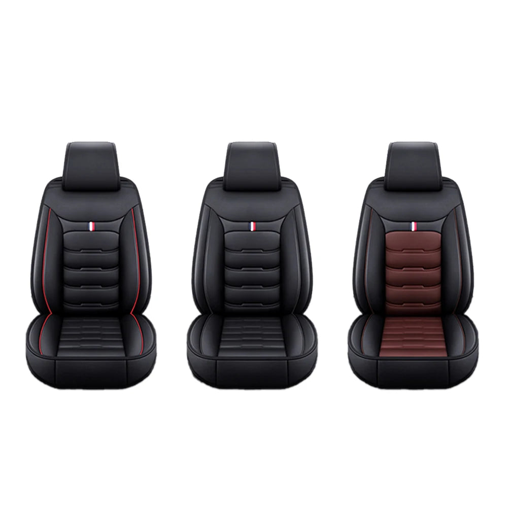 Housse Siège Auto Universelle en Cuir PU – Compatible Airbags Avant & Arrière