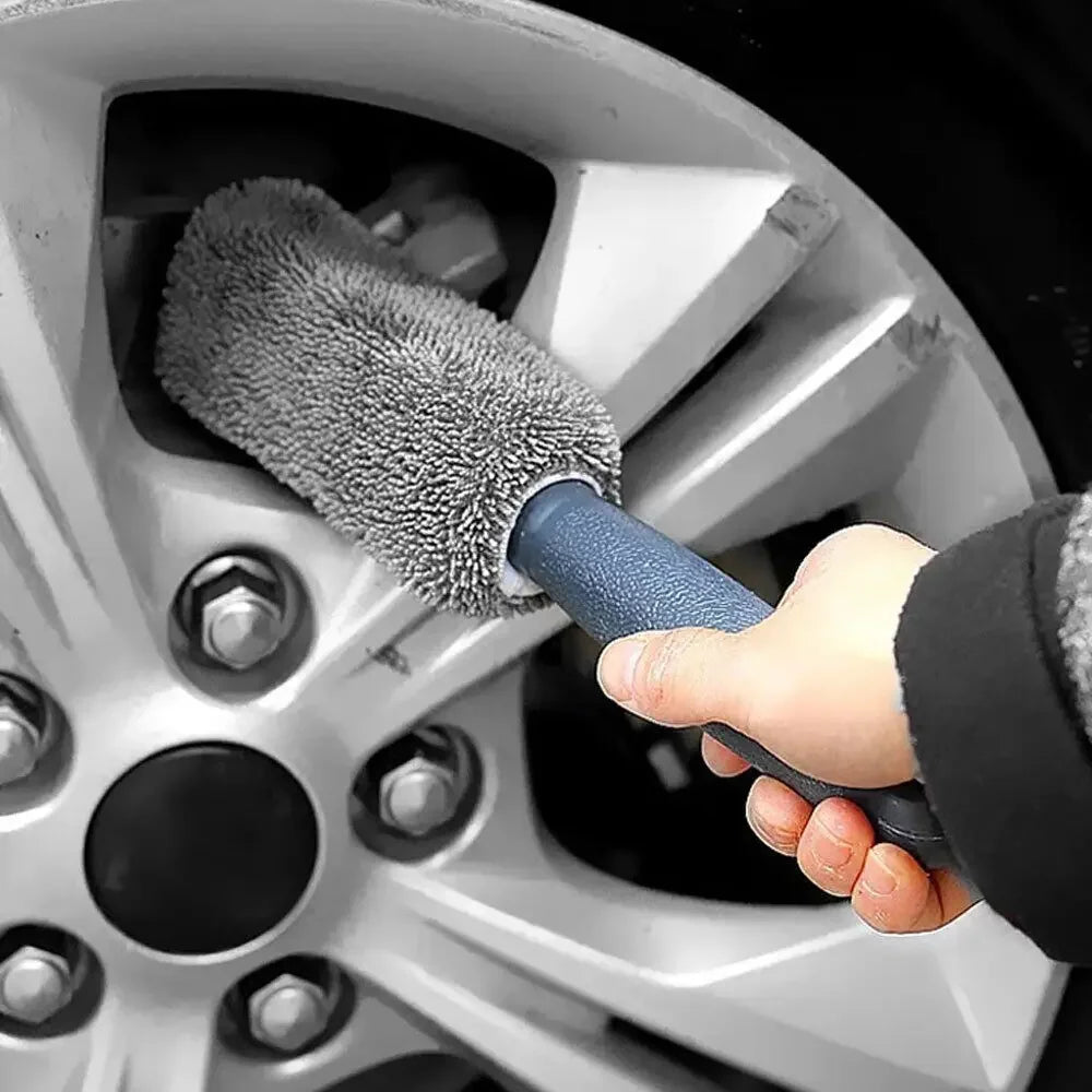 Brosse Nettoyage Pneus & Jantes – Outil Détail Auto pour Voiture, Moto, Vélo