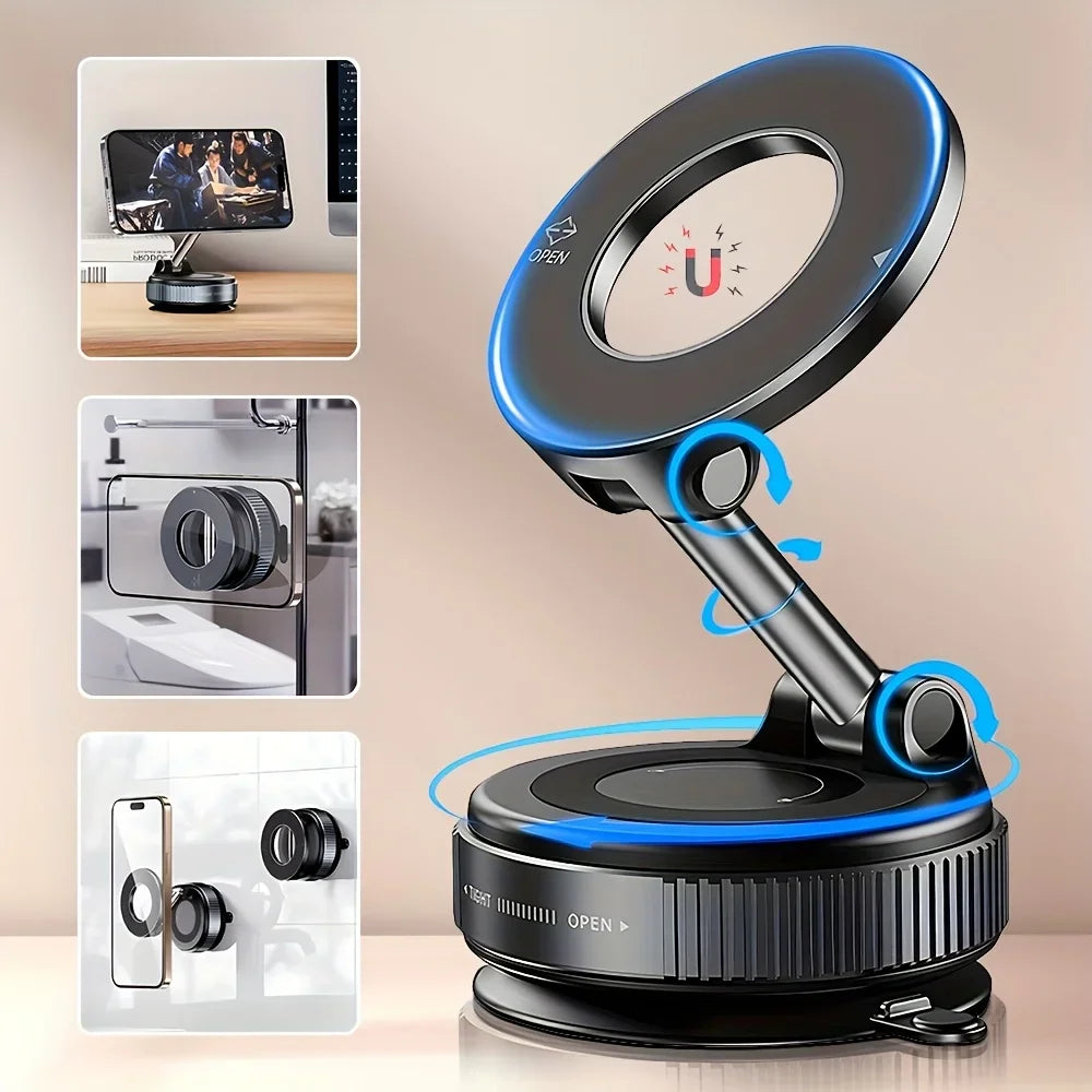 Xiaomi K007 Cell Phone Holder 360° Rotation Car Mount Electric Vacuum Magnetic Foldable Strong Suction Stand For Live Streaming