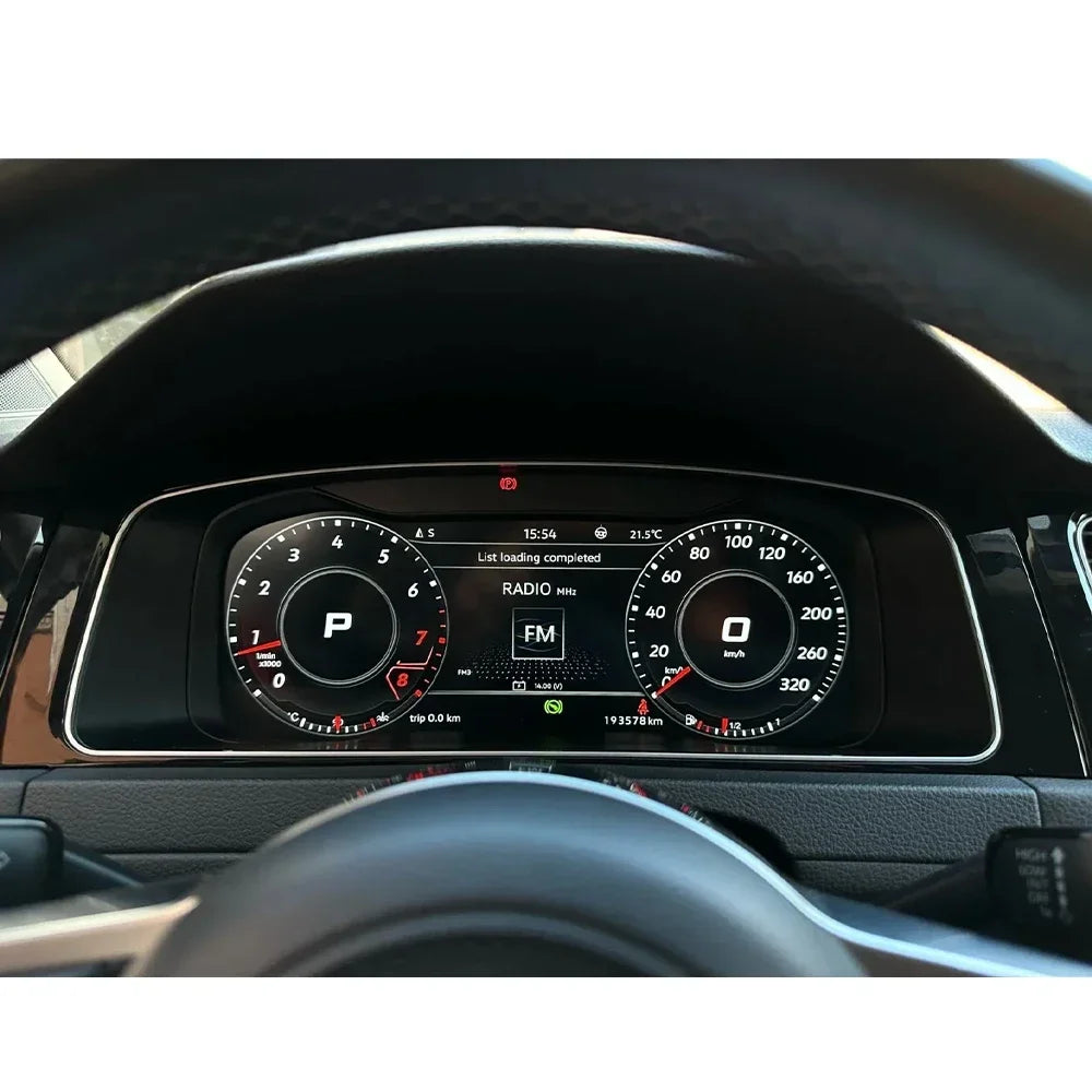 Écran LCD 12,3 pouces pour Volkswagen VW Golf 7 (MK7) – Compteur numérique de tableau de bord