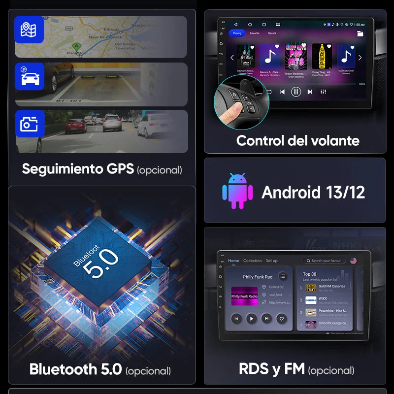 Autoradio AWESAFE Sans Fil CarPlay/Android Auto pour Renault Clio 4 (2012–2016)