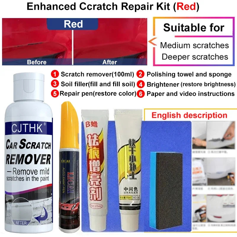 Spray élimine les rayures et la peinture de votre voiture