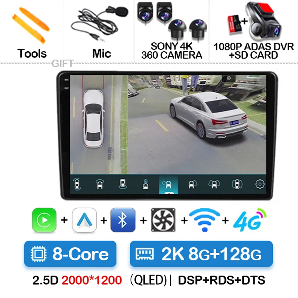 Autoradio Android 15 pour Peugeot 208(2013–2017)