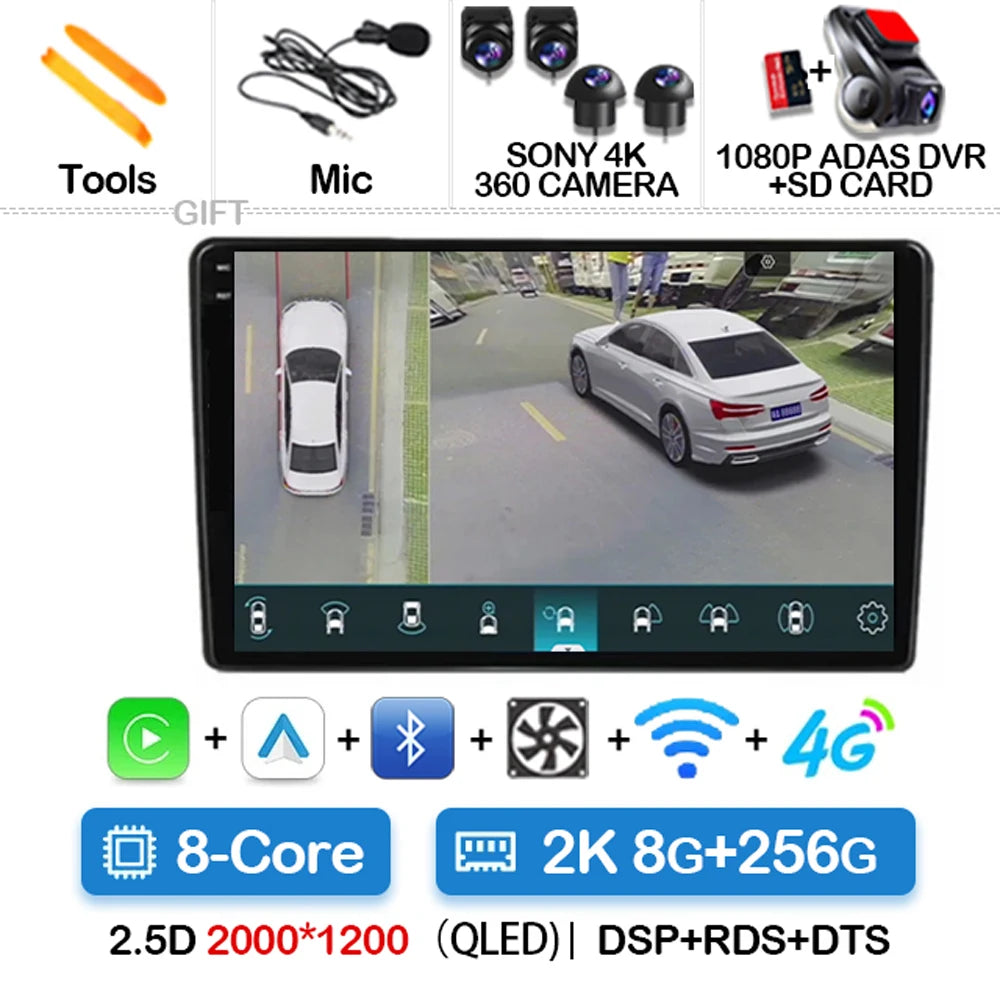 Autoradio Android 15 pour Peugeot 208(2013–2017)