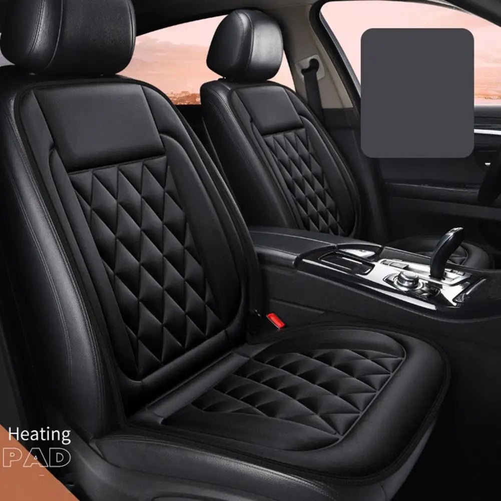 Coussin Chauffant Auto 12V – 2 Niveaux de Température avec Texture Losanges