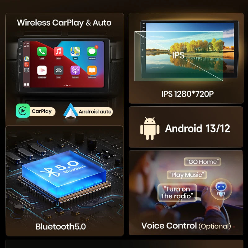 Autoradio Junsun CarPlay Android Auto pour Renault Clio 4/ZOE (2012–2017)