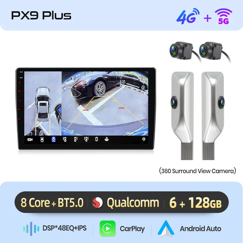 Autoradio AWESAFE Android pour Peugeot 107 / Citroën C1 / Toyota Aygo (2005–2014) – CarPlay Sans Fil & GPS
