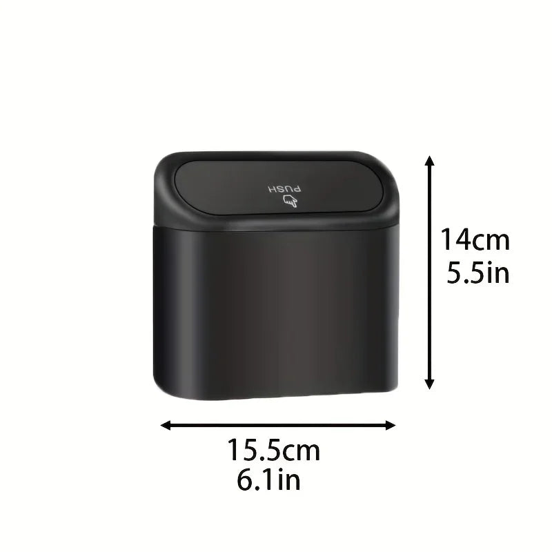 Lot 3 Poubelles Auto avec Couvercle + 300 Sacs Poubelle Étanches