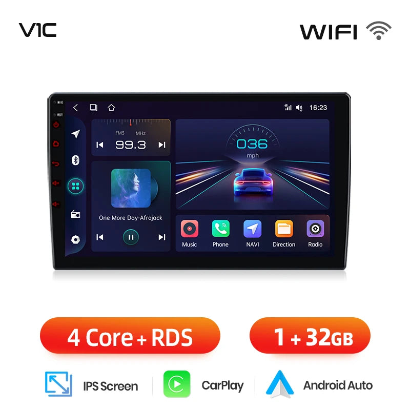Autoradio Junsun AI CarPlay Sans Fil Android 14 pour Peugeot 2008/208 (2012–2018)
