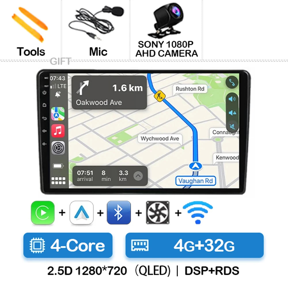 Autoradio Android 15 pour Peugeot 208(2013–2017)