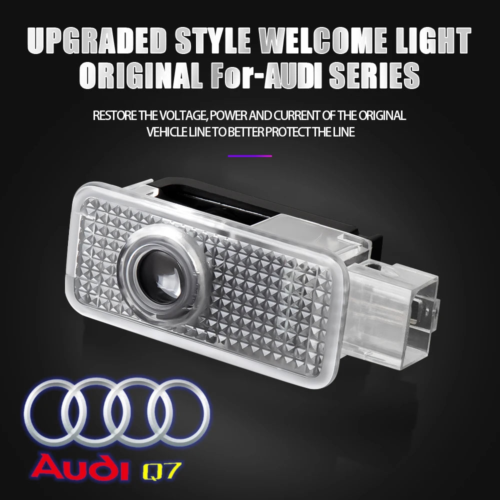 Projecteurs LED de Porte HD pour Audi A3, A4, A5, A6, Q3, Q5, Q7, S & RS