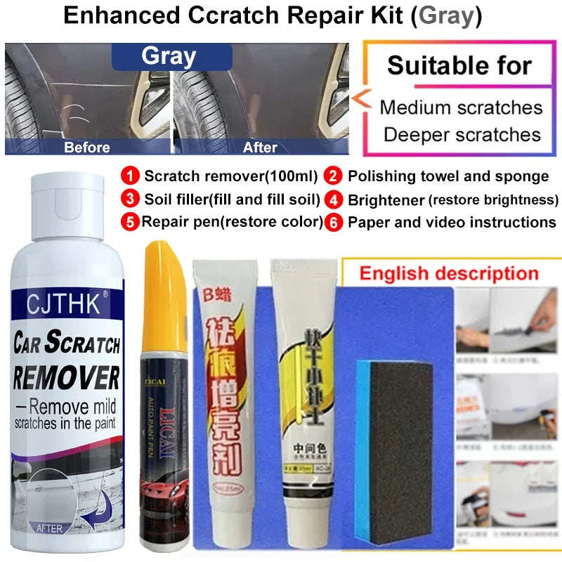 Spray élimine les rayures et la peinture de votre voiture