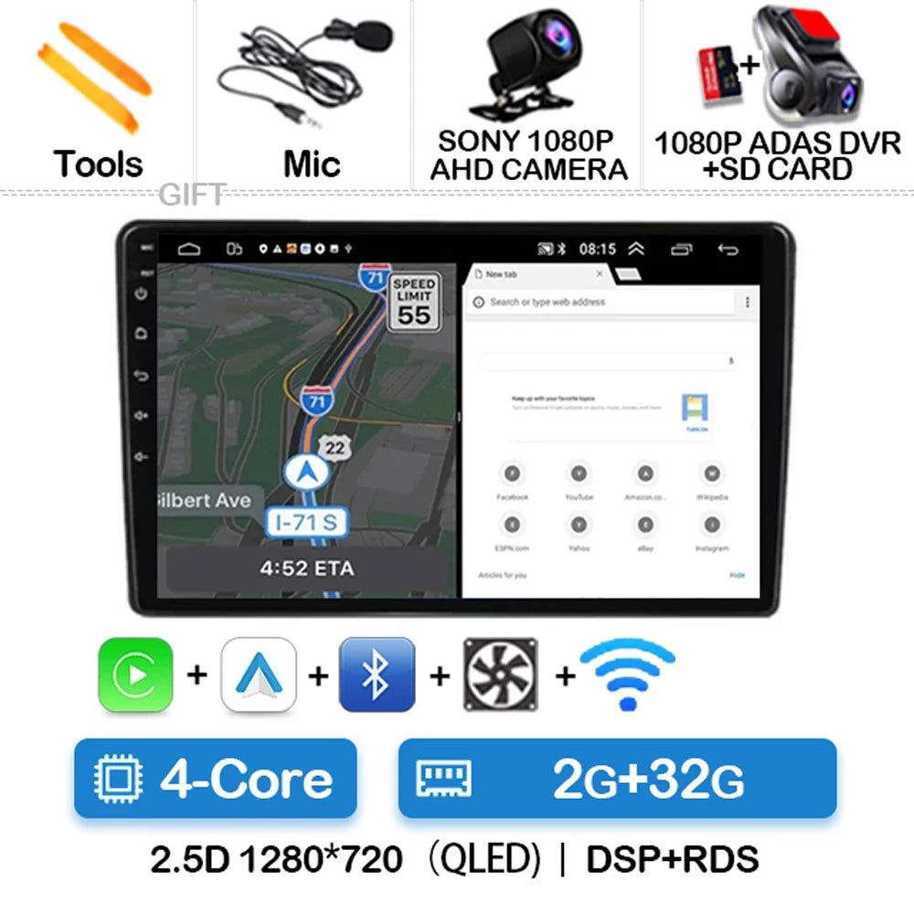 Autoradio Android 15 pour Peugeot 208(2013–2017)