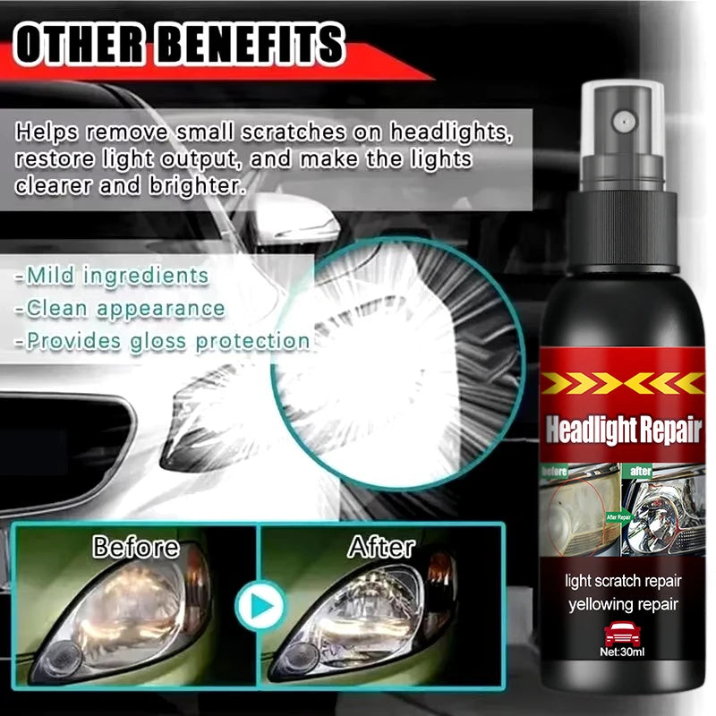 Spray de réparation de phares pour la rénovation de voitures