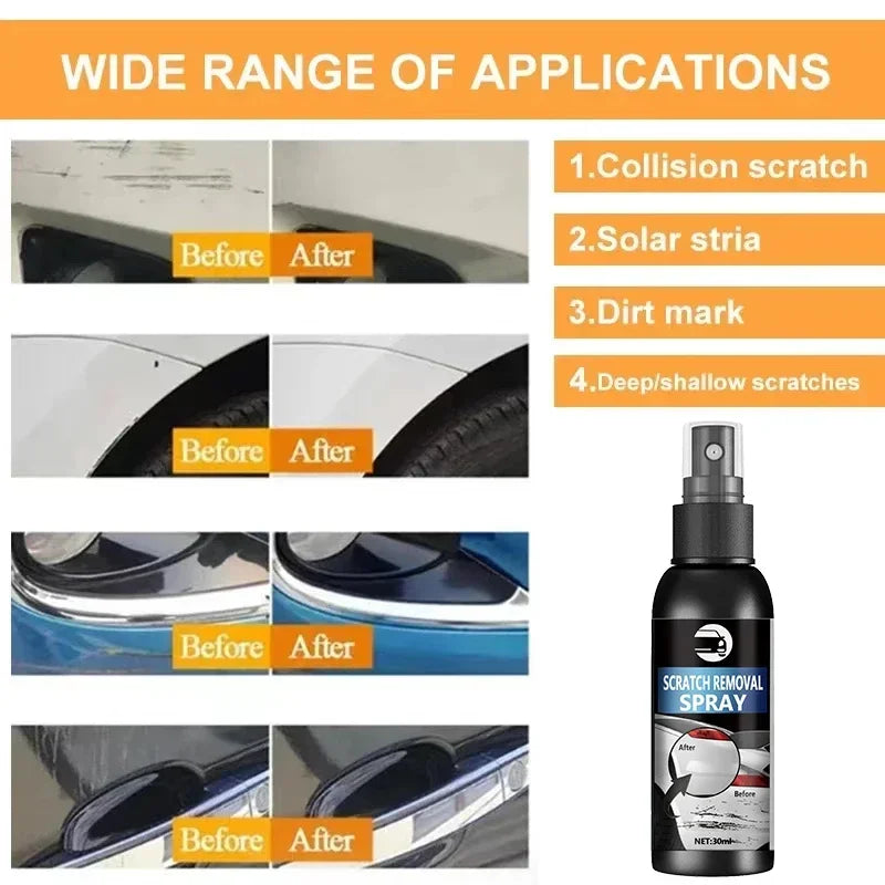Spray Anti-Rayures Auto – Nettoyant Surface Simple et Efficace