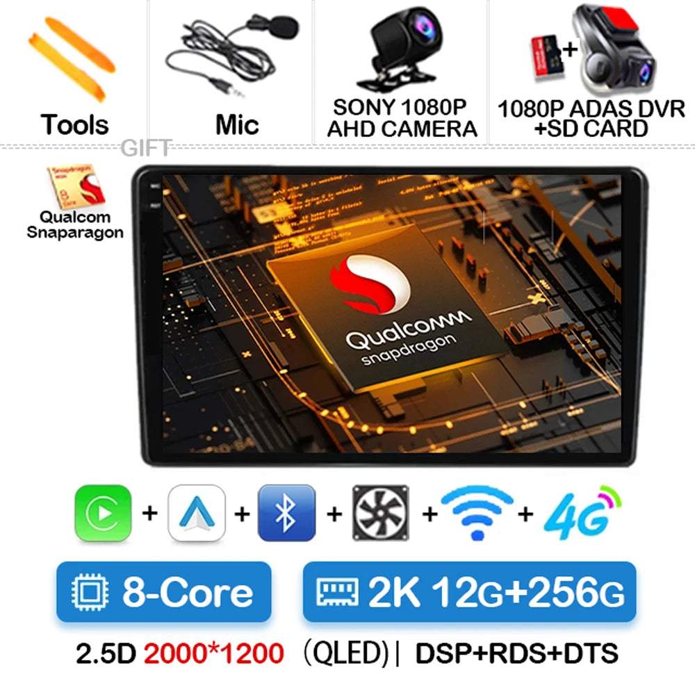 Autoradio Android 15 pour Peugeot 208(2013–2017)