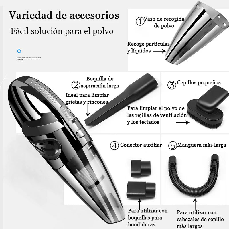 Aspirateur à Main Sans Fil – Puissant, Rechargeable, Spécial Poils d’Animaux