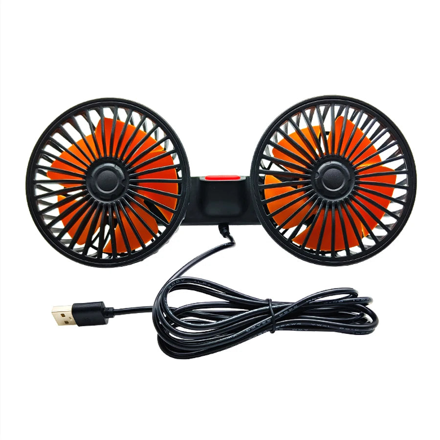 Ventilateur Auto 360° 3 Vitesses – Refroidisseur de Siège USB Réglable