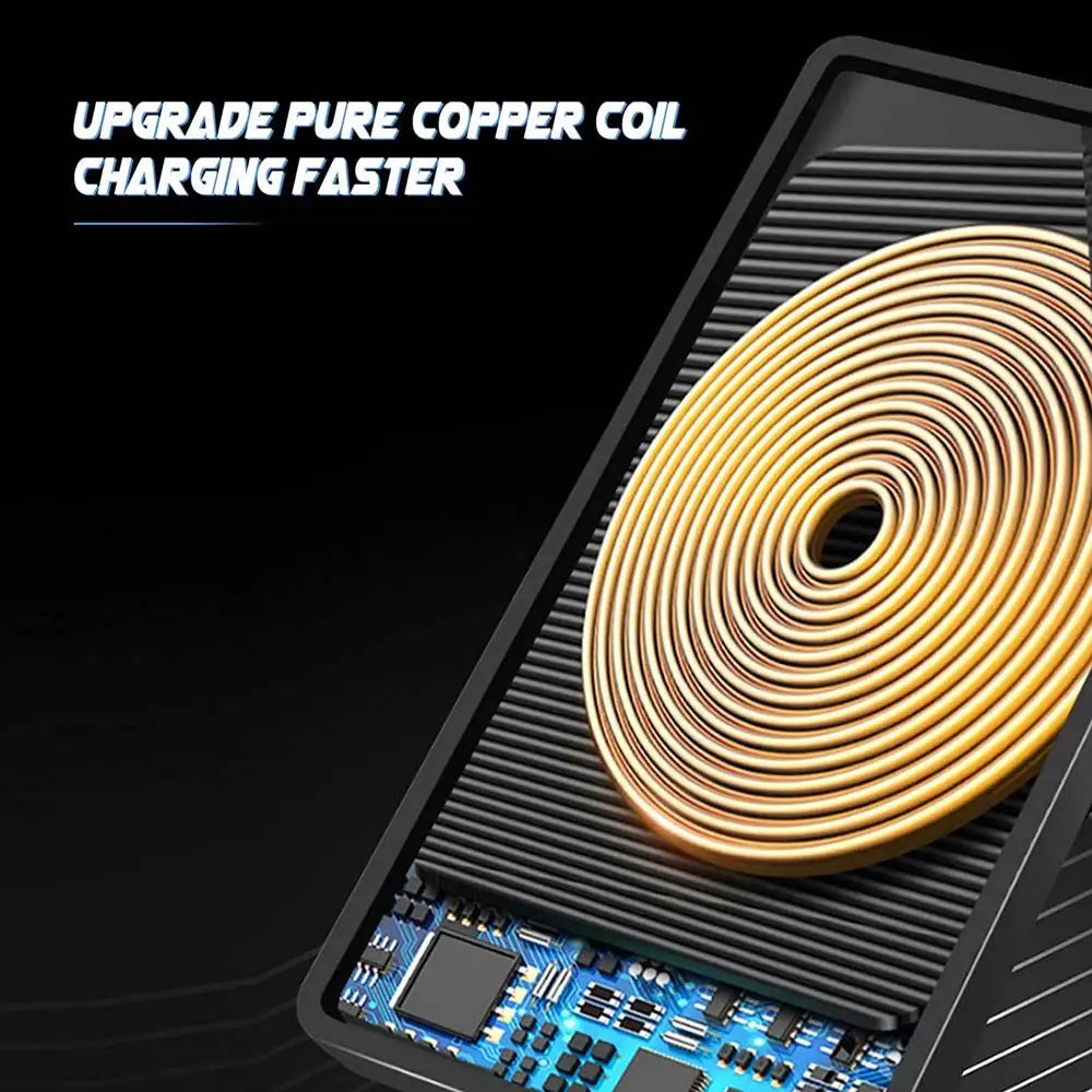 Chargeur Sans Fil Auto Rapide – Compatible iPhone & Samsung avec Support Silicone