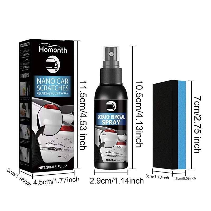 Spray Anti-Rayures Auto – Nettoyant Surface Simple et Efficace