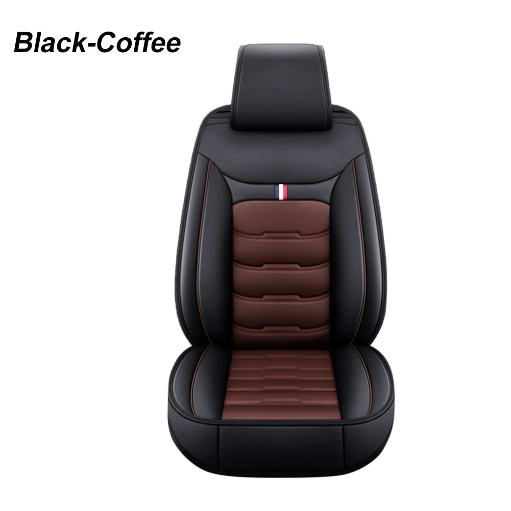 Housse Siège Auto Universelle en Cuir PU – Compatible Airbags Avant & Arrière