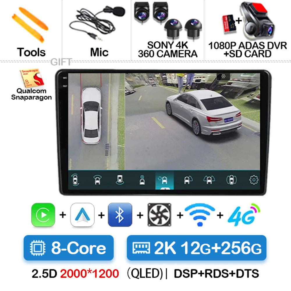 Autoradio Android 15 pour Peugeot 208(2013–2017)
