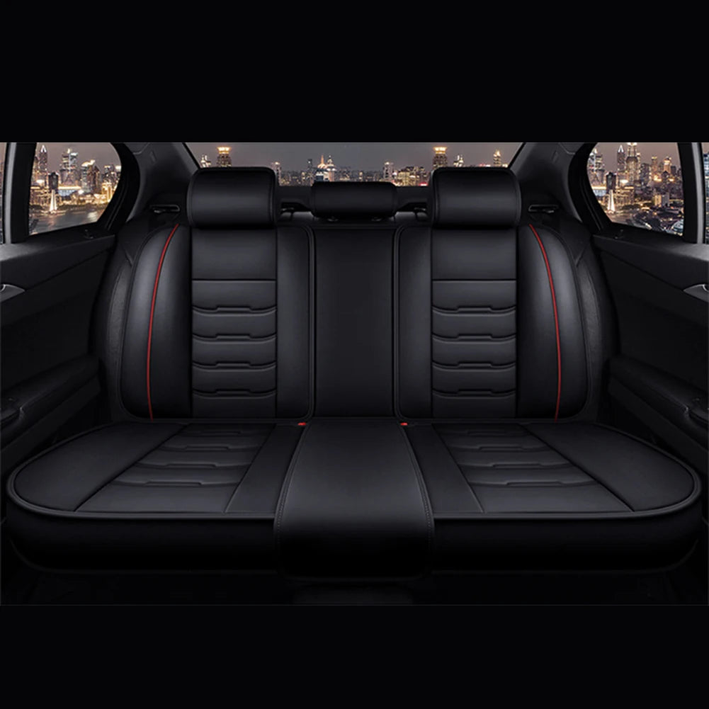 Housse Siège Auto Universelle en Cuir PU – Compatible Airbags Avant & Arrière