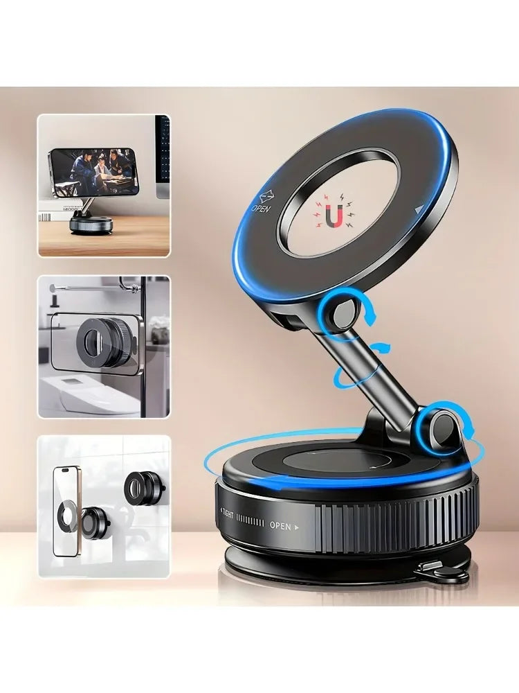 Xiaomi K007 Cell Phone Holder 360° Rotation Car Mount Electric Vacuum Magnetic Foldable Strong Suction Stand For Live Streaming
