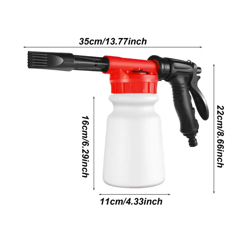 Canon à Mousse 1L pour Tuyau d’Arrosage – Pulvérisateur Pressurisé à Main