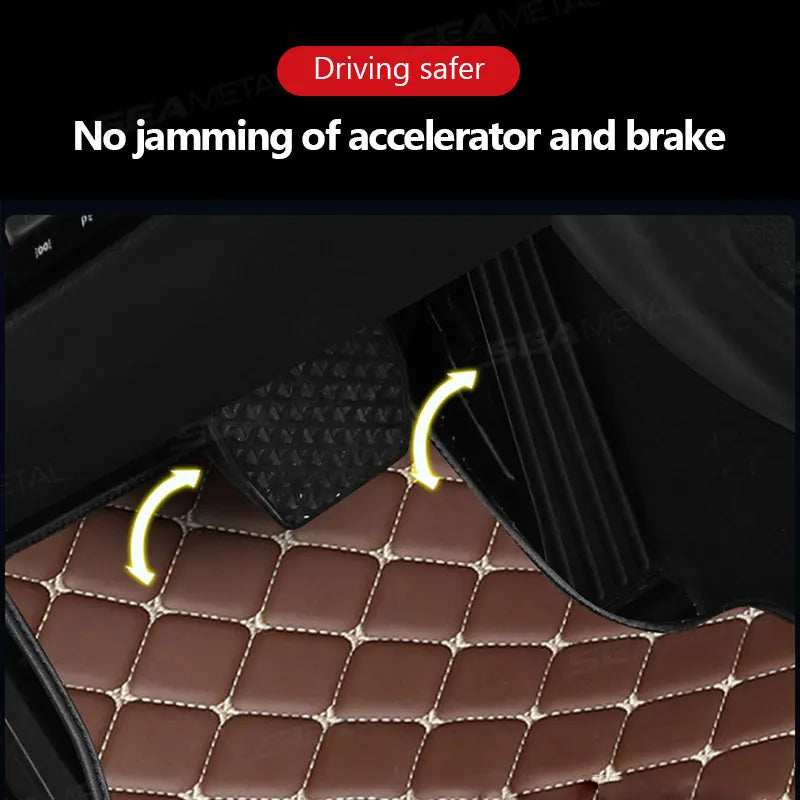 Set 4 Tapis de Sol Auto SEAMETAL – Universels, Étanches et Résistants