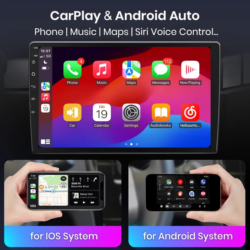 Autoradio AWESAFE PX9 CarPlay Sans Fil pour Peugeot 2008/208 (2012–2018) – GPS & FM