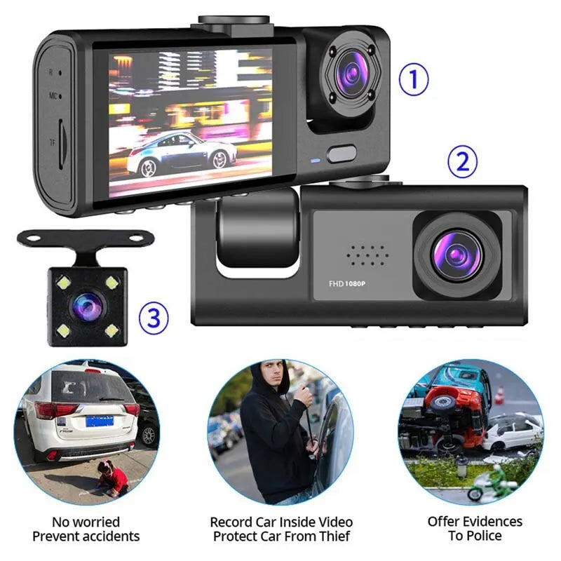 Dashcam avec vision nocturne infrarouge