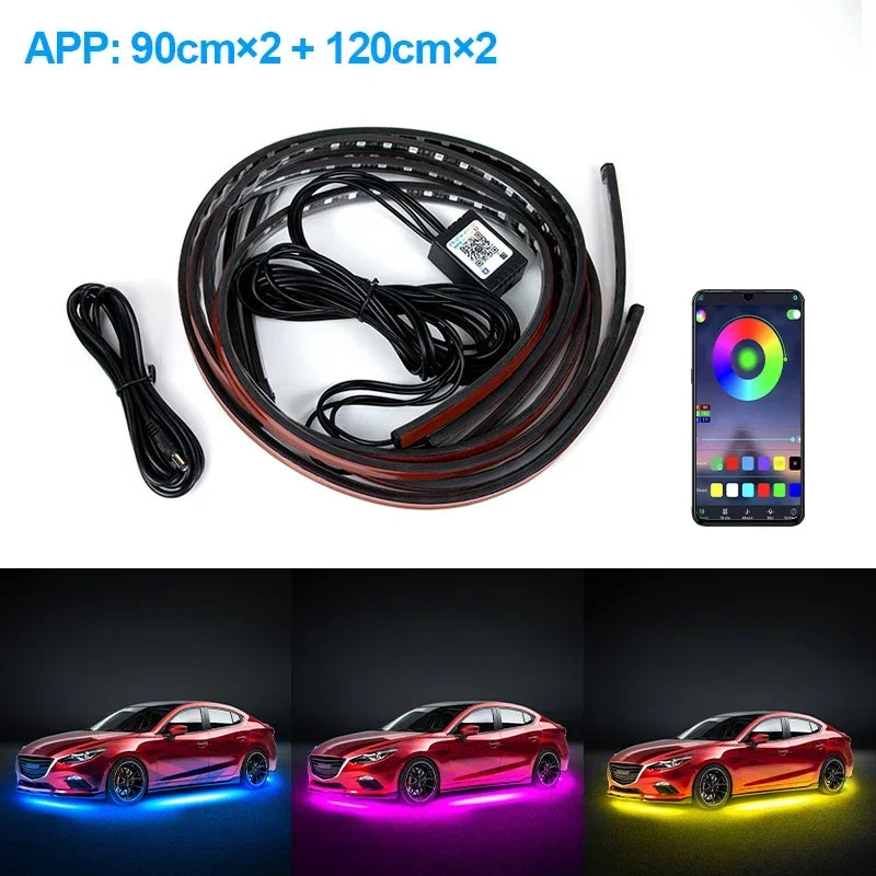 Éclairage Néon LED Sous Carrosserie pour Châssis (Bande Lumineuse)