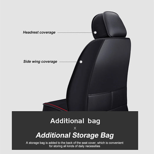 Housse Siège Auto Universelle en Cuir PU – Compatible Airbags Avant & Arrière