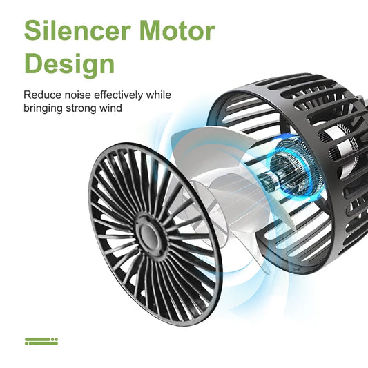 Ventilateur Auto 360° 3 Vitesses – Refroidisseur de Siège USB Réglable