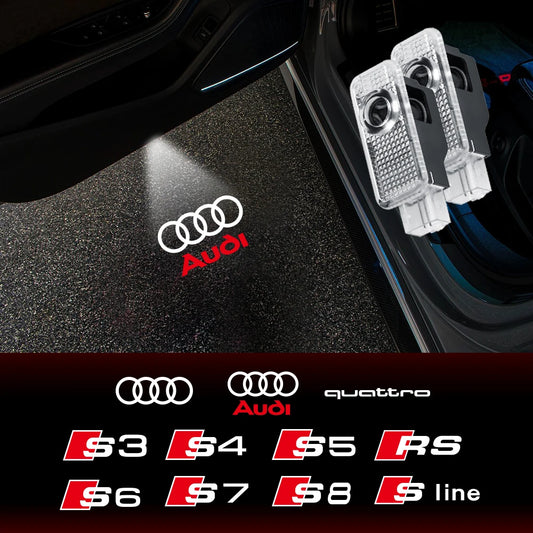 Projecteurs LED de Porte HD pour Audi A3, A4, A5, A6, Q3, Q5, Q7, S & RS