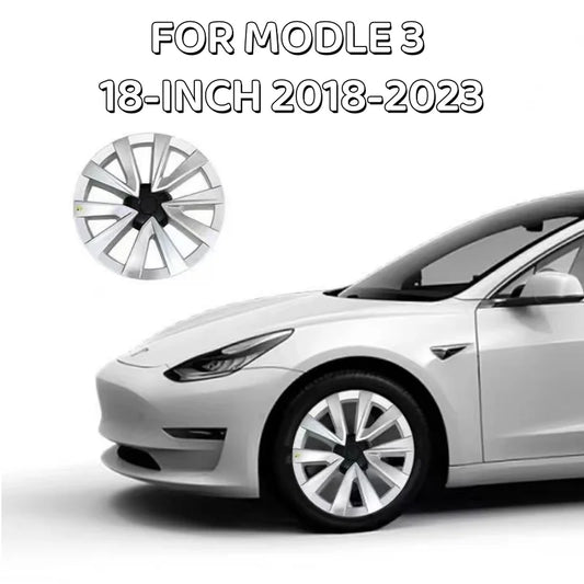 Lot de 4 enjoliveurs de roue de rechange pour Tesla Model 3 18 pouces