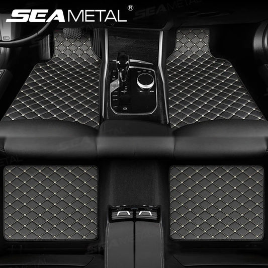 Set 4 Tapis de Sol Auto SEAMETAL – Universels, Étanches et Résistants