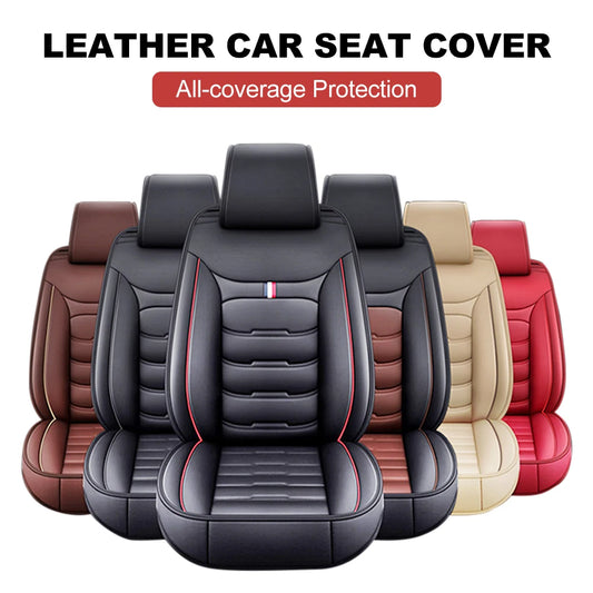 Housse Siège Auto Universelle en Cuir PU – Compatible Airbags Avant & Arrière