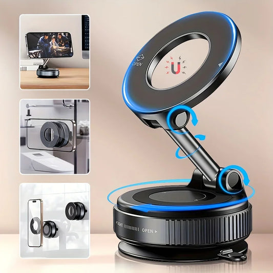 Xiaomi K007 Cell Phone Holder 360° Rotation Car Mount Electric Vacuum Magnetic Foldable Strong Suction Stand For Live Streaming