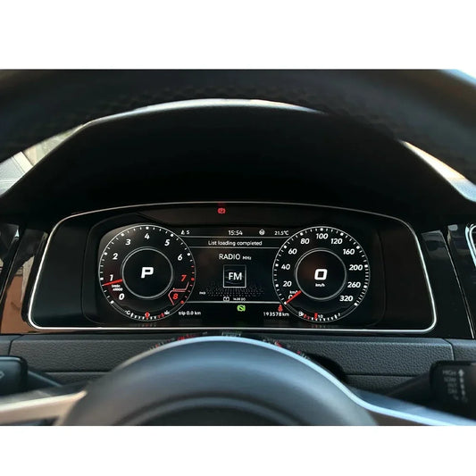Écran LCD 12,3 pouces pour Volkswagen VW Golf 7 (MK7) – Compteur numérique de tableau de bord