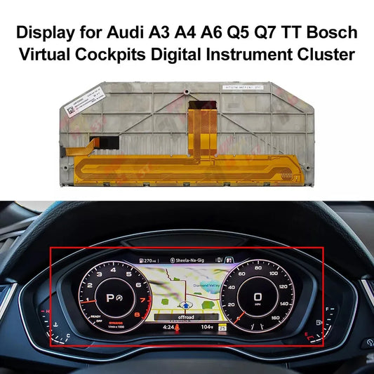 Écran LCD 12,3" pour Audi – Compatible Virtual Cockpit