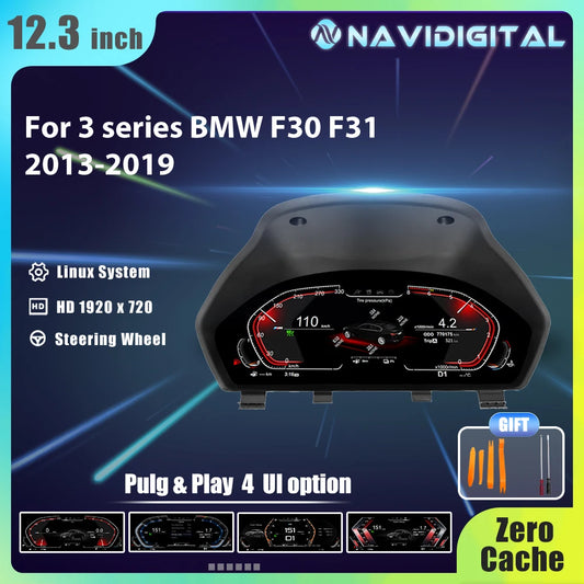 Écran LCD 12,3" 1920x720 pour BMW Séries 3 & 4 – Tableau de Bord Virtuel